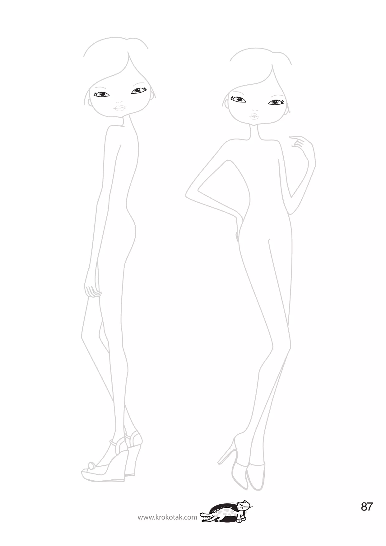 手工着色的女孩