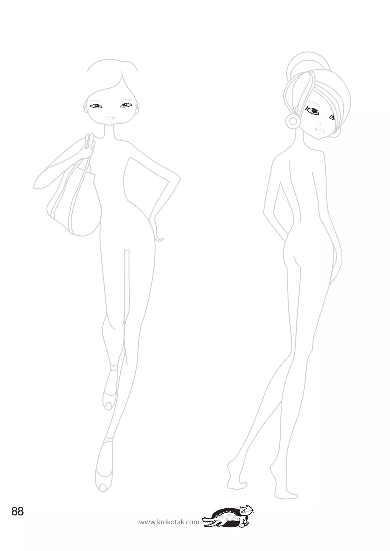 手工着色的女孩