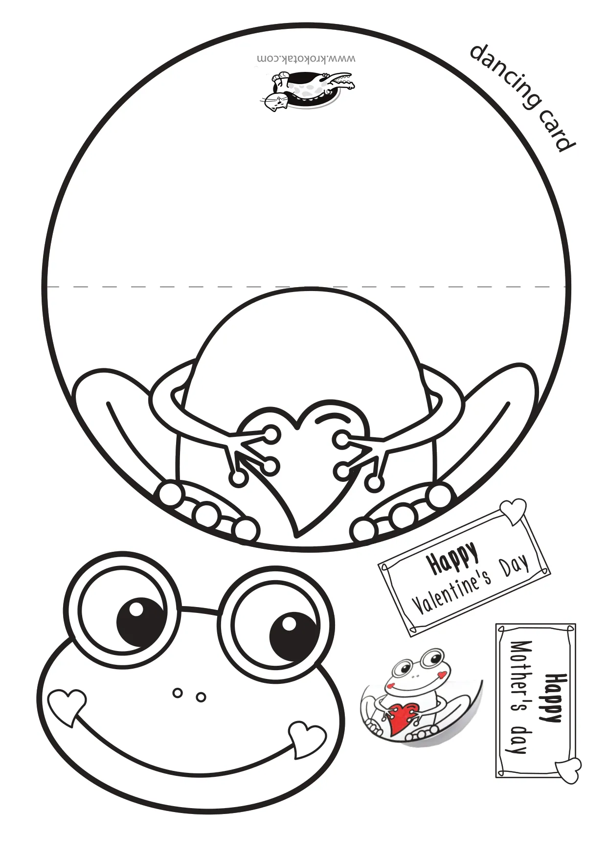 手工着色母亲节情人节