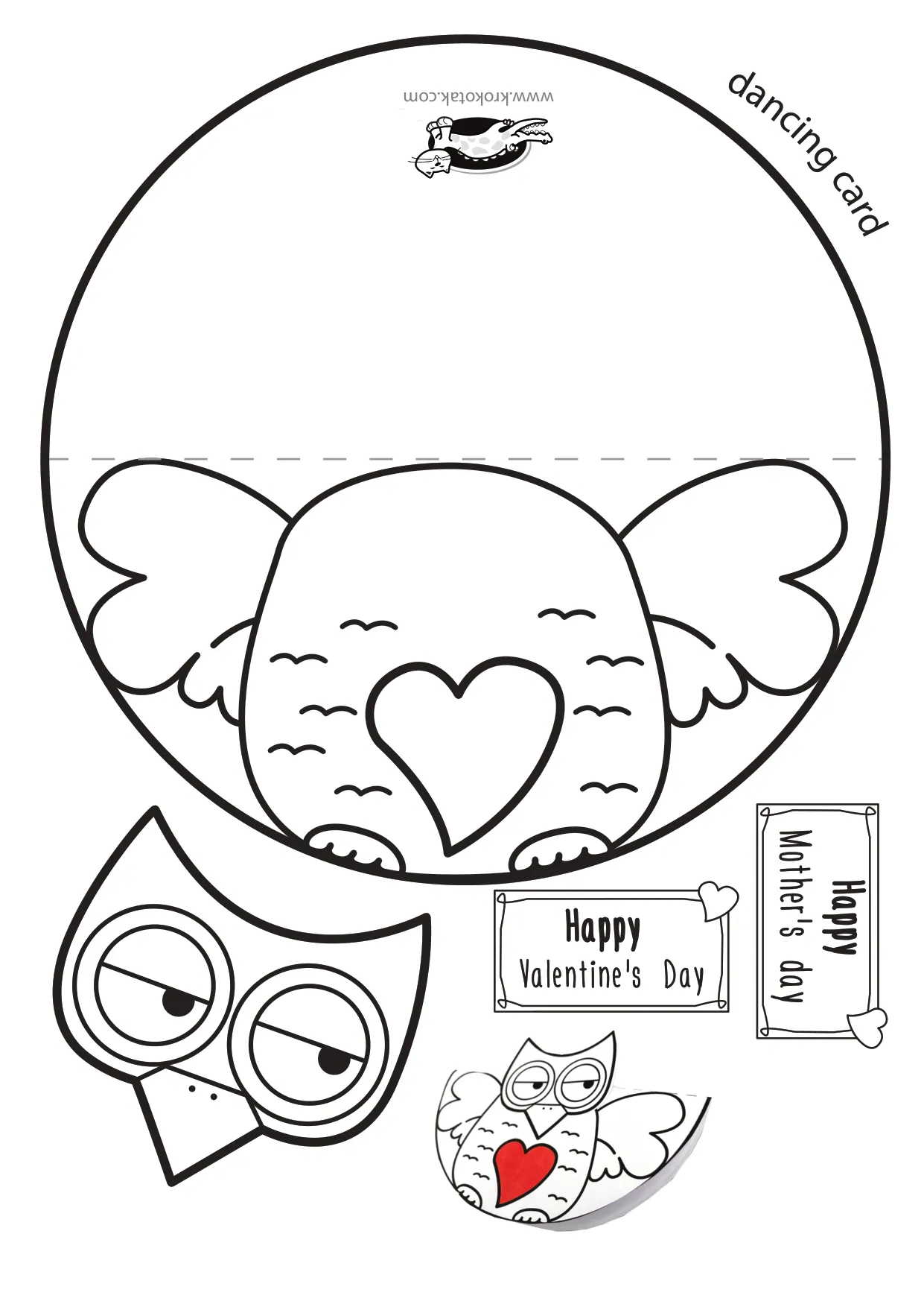 手工着色母亲节情人节