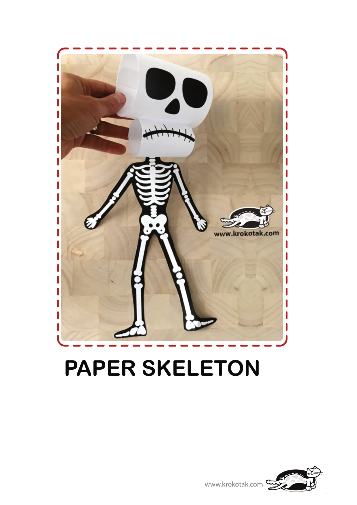 手工着色万圣节骷髅