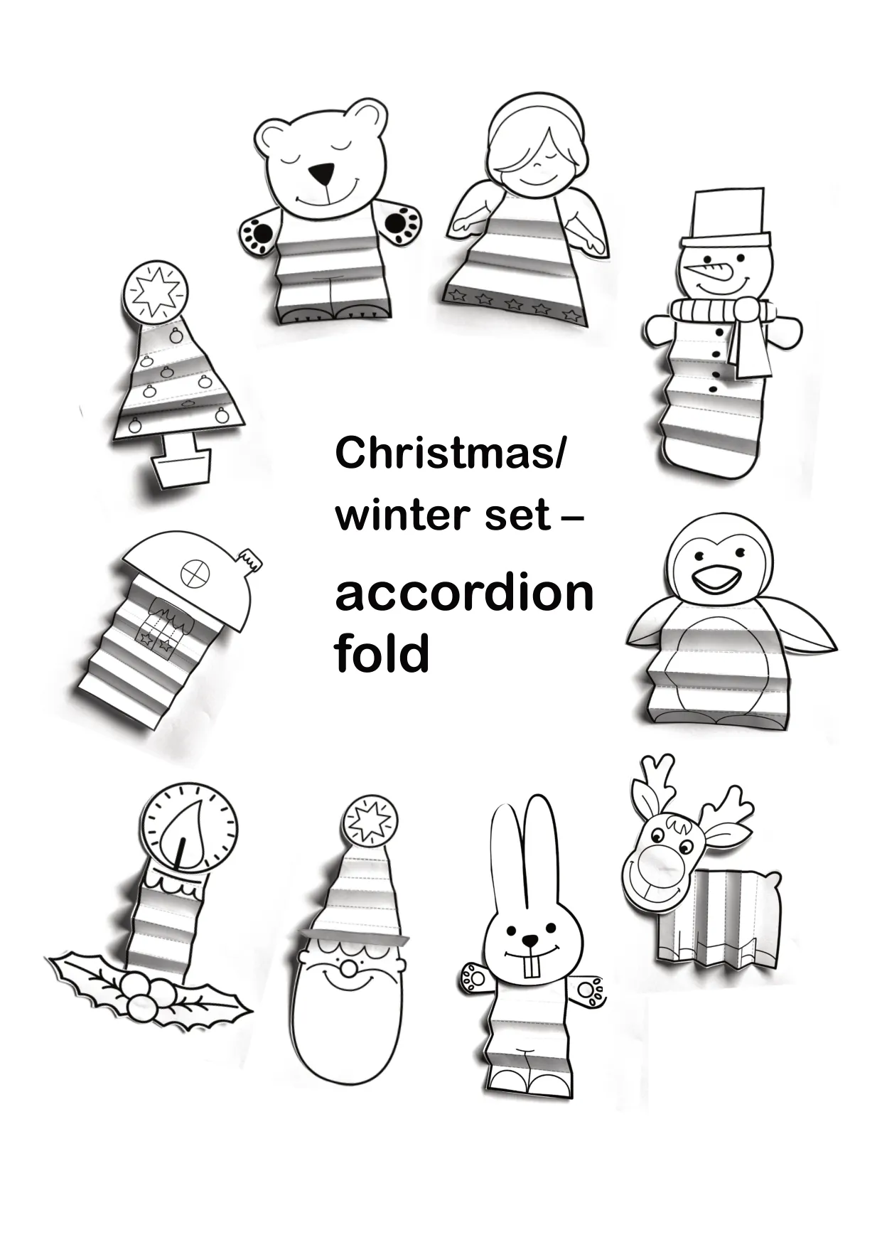 手风琴涂色工艺制作