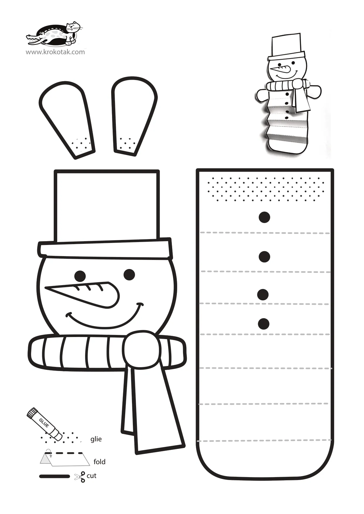 手风琴涂色工艺制作