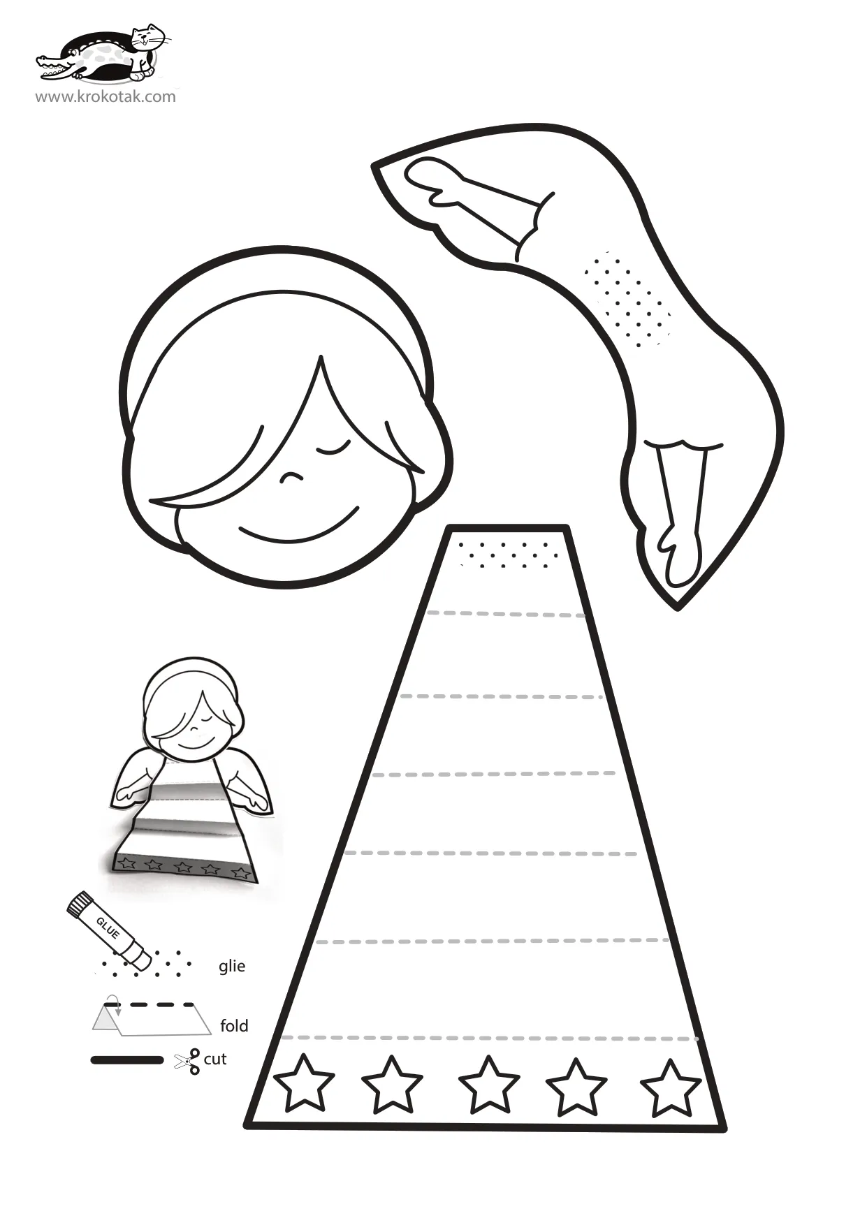 手风琴涂色工艺制作