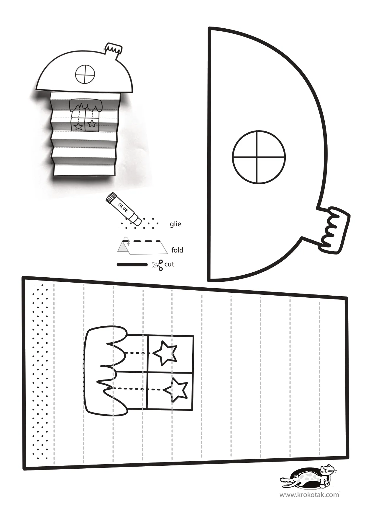手风琴涂色工艺制作