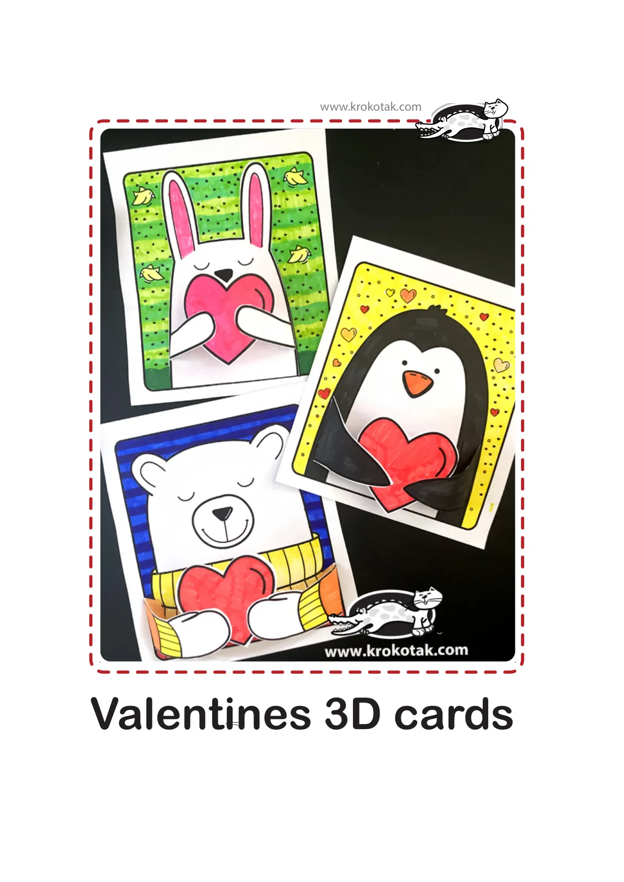 手工着色母亲节情人节