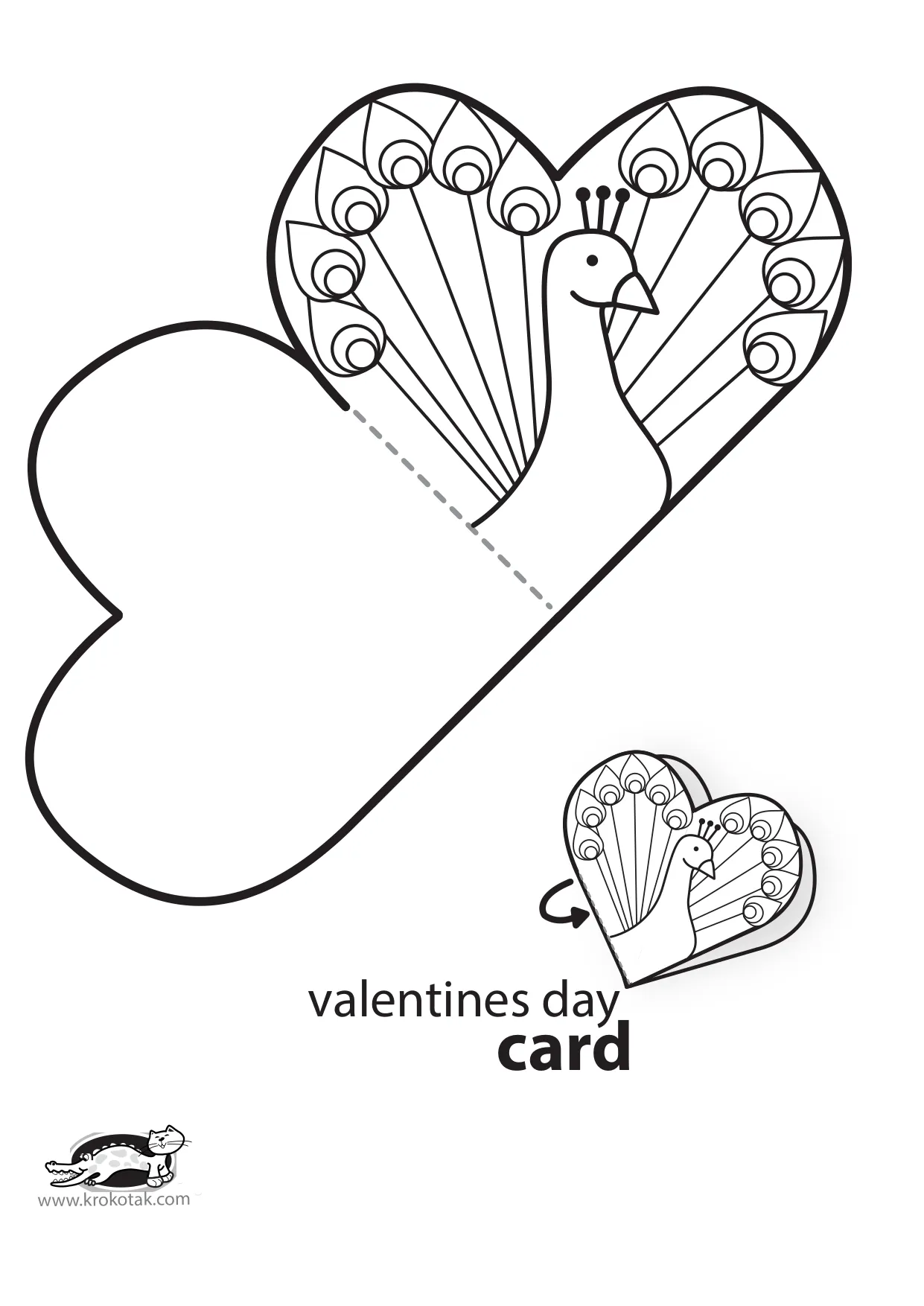 制作情人节手工着色