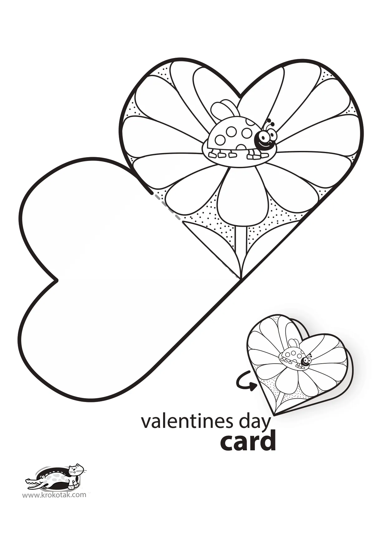 制作情人节手工着色