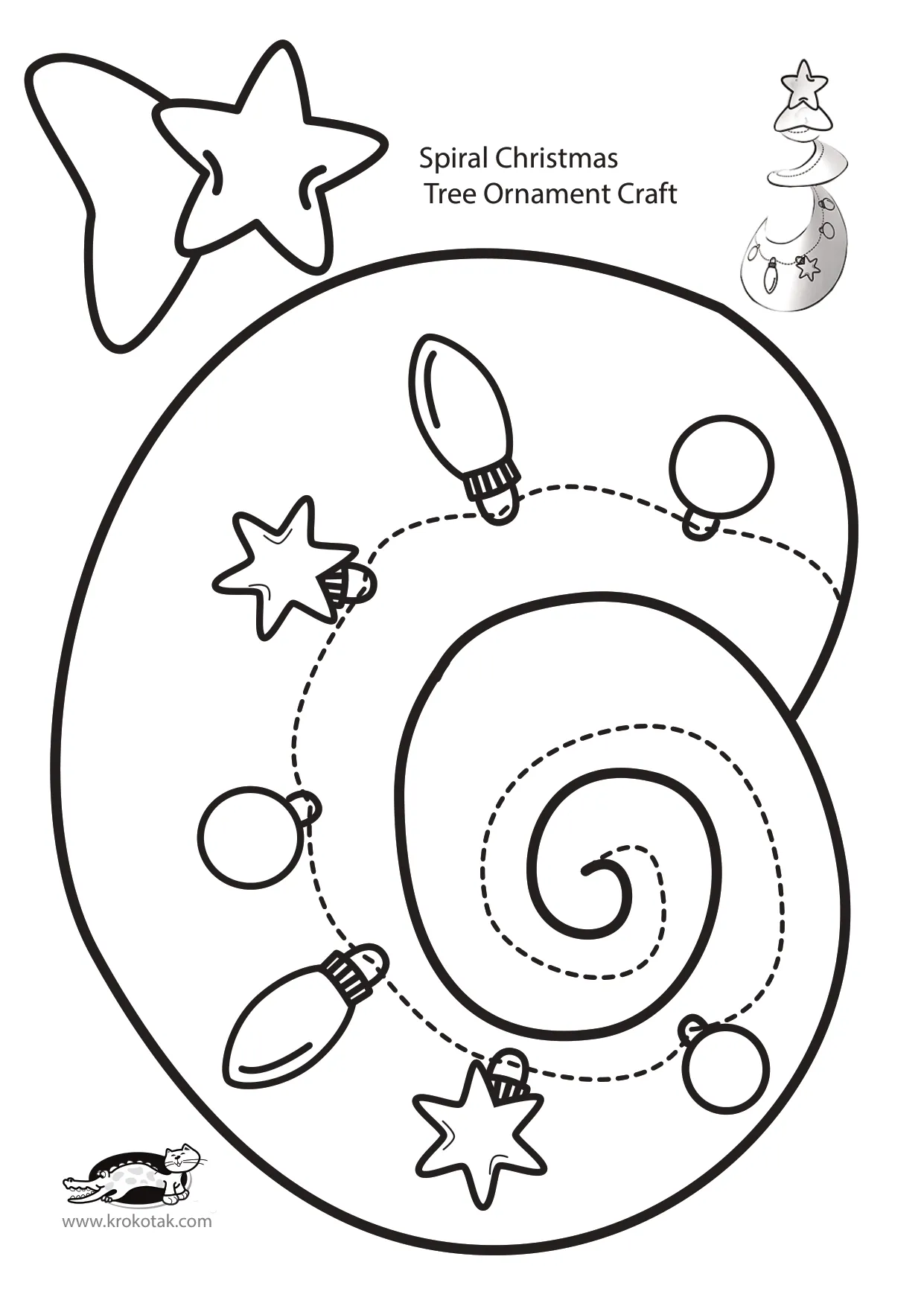 圣诞工艺-彩色螺旋