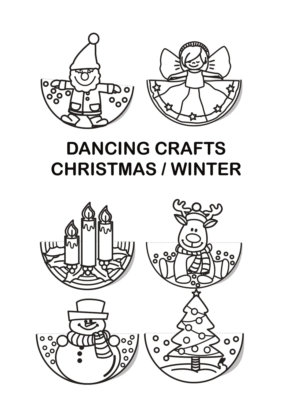 圣诞工艺-涂色跳舞