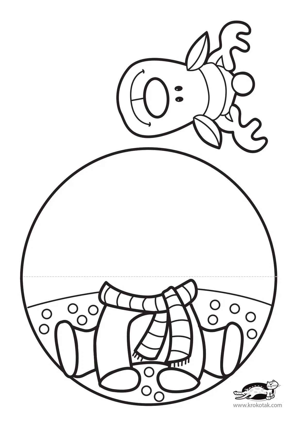 圣诞工艺-涂色跳舞