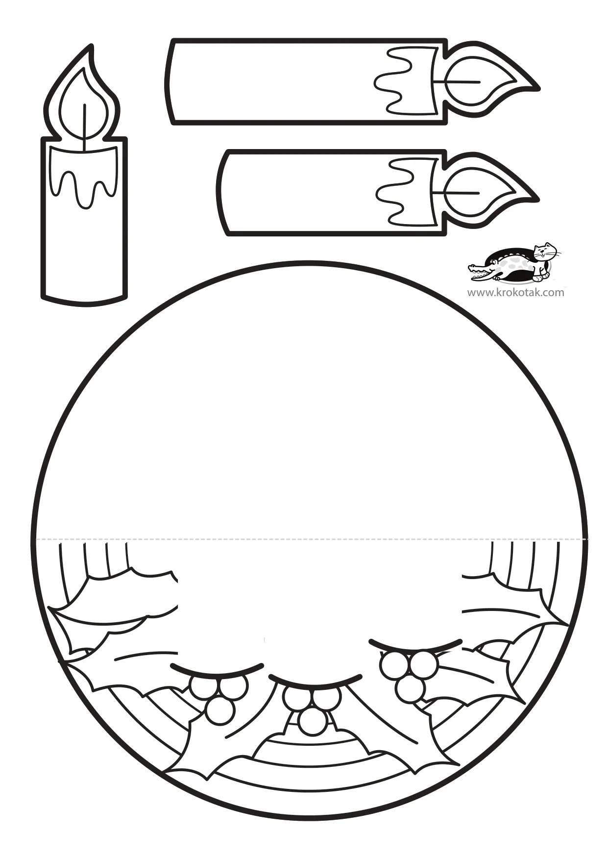 圣诞工艺-涂色跳舞